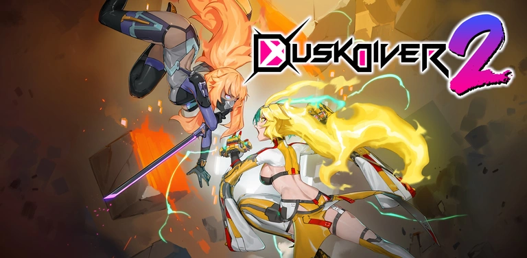 Dusk Diver 2 game art showing D.D. and Yumo in combat