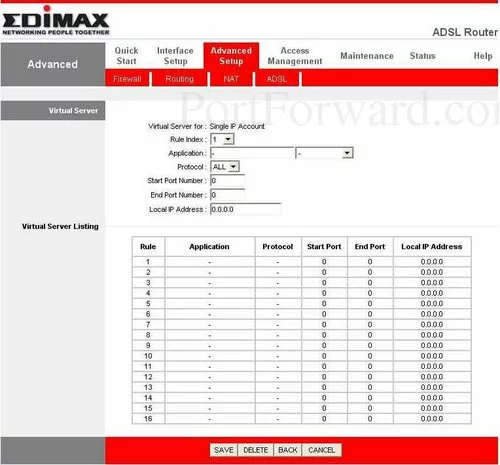 Edimax Wi-Fi_ADSL2+ Virtual Server
