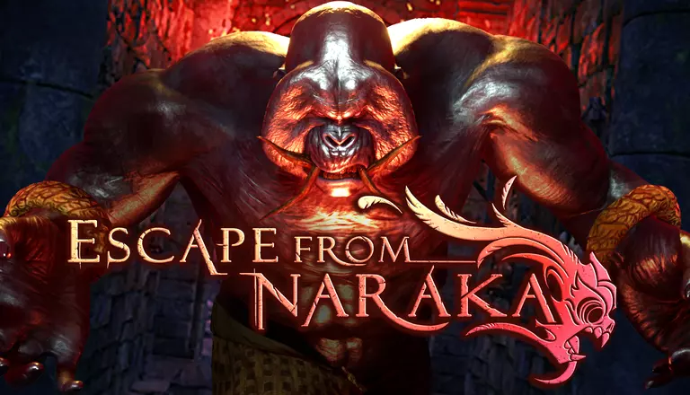 Escape from Naraka showing enemy demon character running toward player.