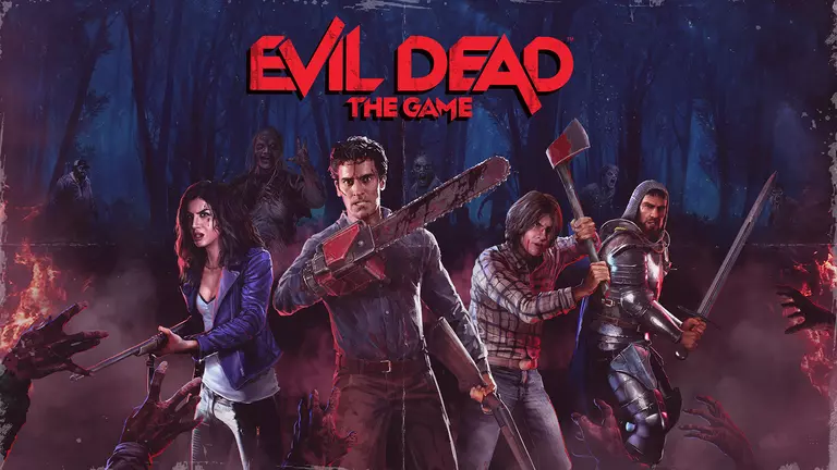 Evil Dead: The Game artwork featuring Ash Williams and others