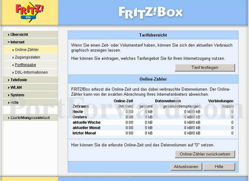 Simple FRITZ BOX Fon 5050 Router Port Forwarding