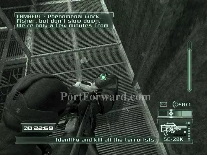 Splinter Cell: Pandora Tomorrow offers an alternate aiming system
