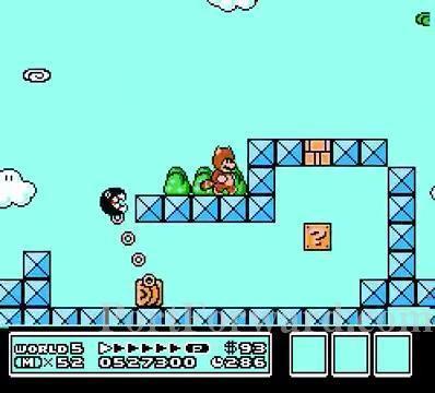 Super Mario Bros 3 Walkthrough World 5: Sky Land - The Sky