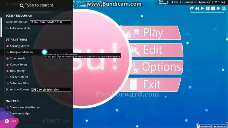 How to make video files for osu!