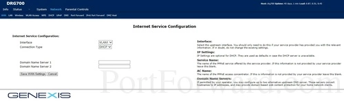 Genexis DRG717 Internet Service Configuration