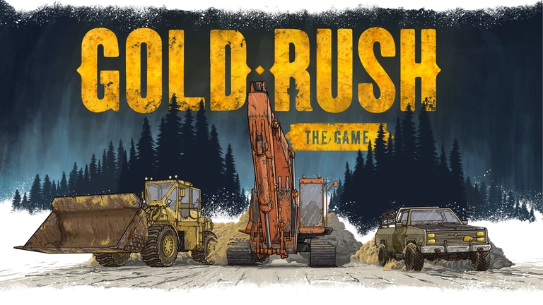 Gold Rush: The Game vehicles driving in the snow.
