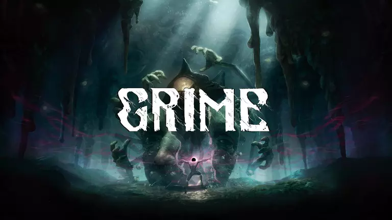 Grime game artwork showing the player character Vessel in combat with an enemy