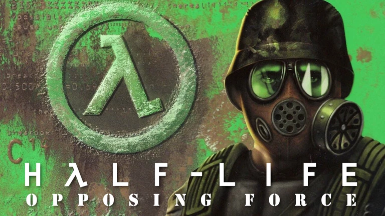 Half-Life: Opposing Force game cover artwork featuring Adrian Shephard