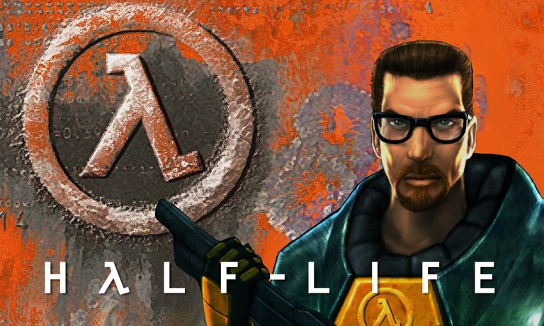 Half-Life game artwork featuring the scientist Gordon Freeman