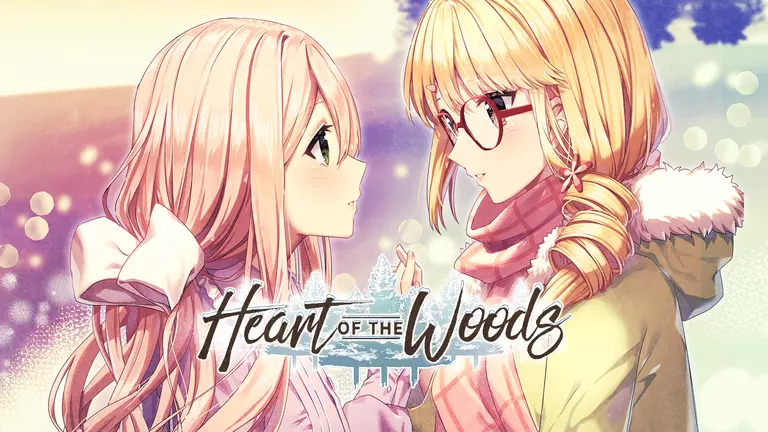 Heart of the Woods game artwork featuring characters Abigail and Maddie