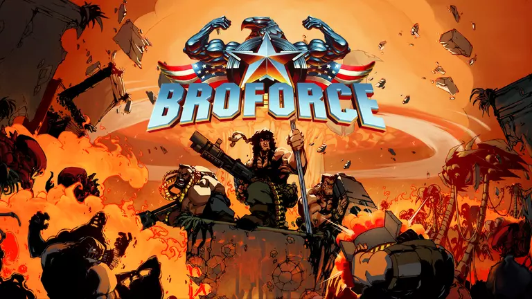 Broforce game cover artwork