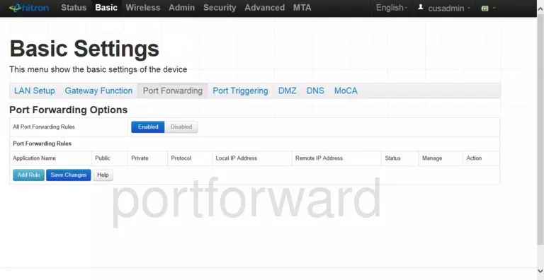 port forwarding