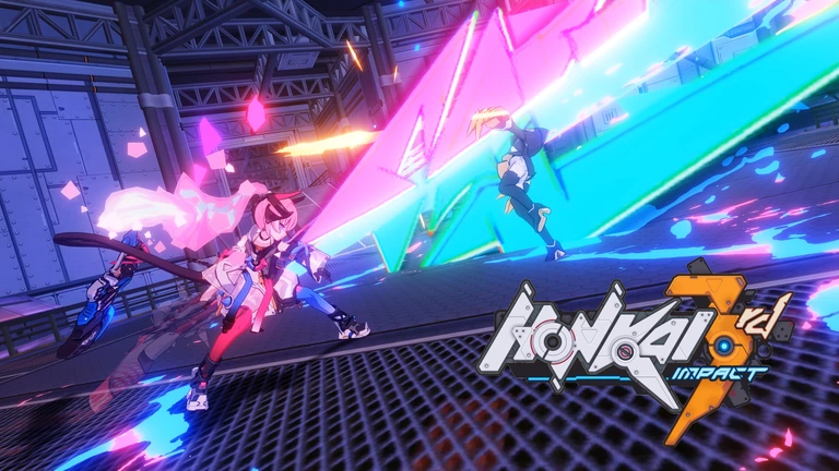 Honkai Impact 3rd game art showing battling characters.