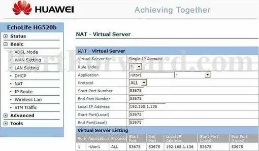 Huawei EchoLife_HG520c