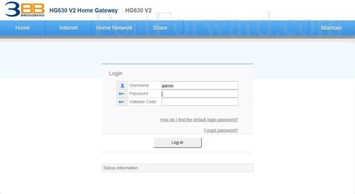 Huawei HG630 V2 - 3BB Login