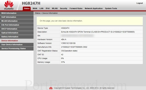 Huawei Hg8247h Router Port Forwarding Guide 2787