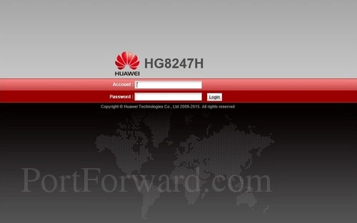 Huawei HG8247H Login
