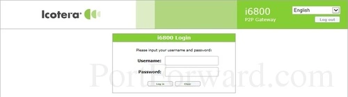 Icotera i6800 Login