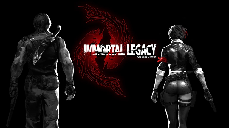 Immortal Legacy: The Jade Cipher characters holding weapons.