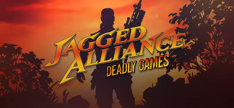 Jagged Alliance: Deadly Games player holding a weapon.