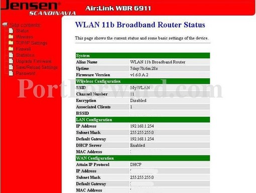 Simple Jensen Scandinavia Airlink WBR-6954 Router Open Port Guide