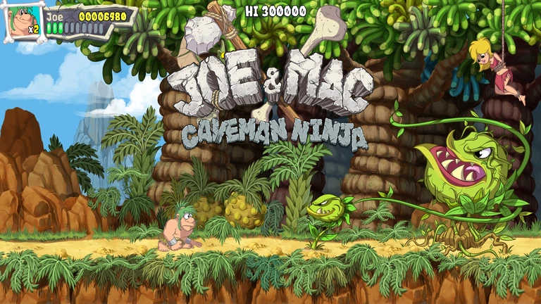 Joe & Mac: Caveman Ninja screenshot with title
