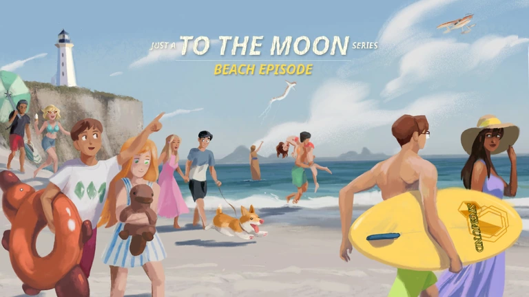 Just a To the Moon Series Beach Episode game artwork with logo