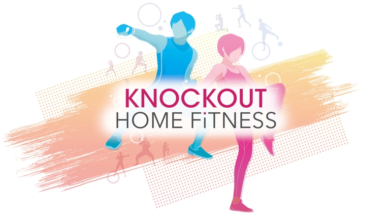 Knockout Home Fitness characters working out.