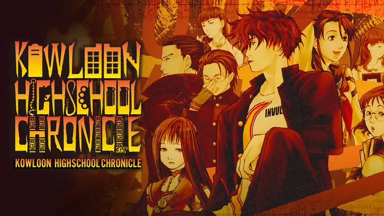 Kowloon Highschool Chronicle artwork featuring various characters from the game