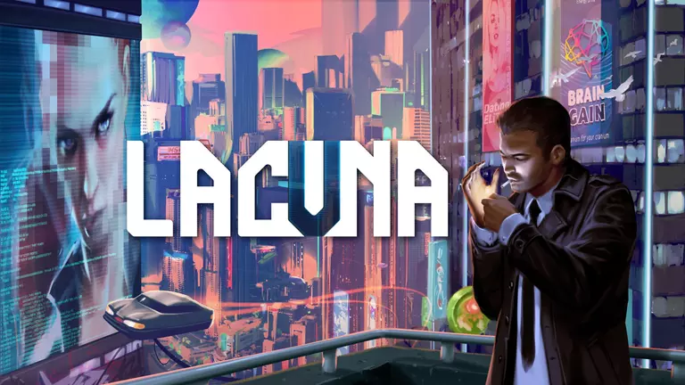 Lacuna - A SciFi Noir Adventure game artwork featuring CDI agent Neil Conrad