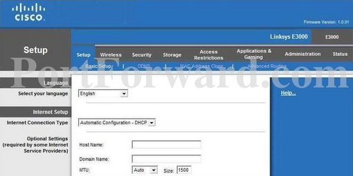 Как настроить роутер linksys e3000
