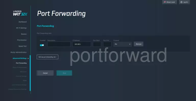 port forwarding