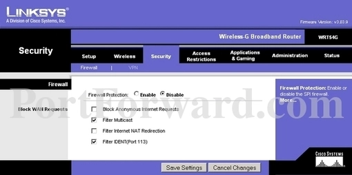 Linksys WRT54Gv5