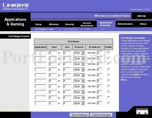 Linksys WRT54Gv5