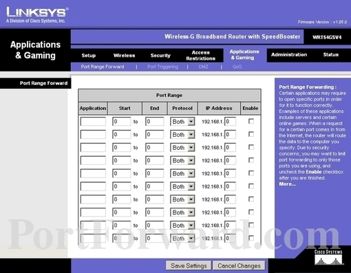 Linksys WRT54GSv4