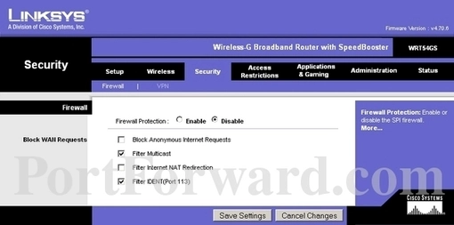 Linksys WRT54GSv5