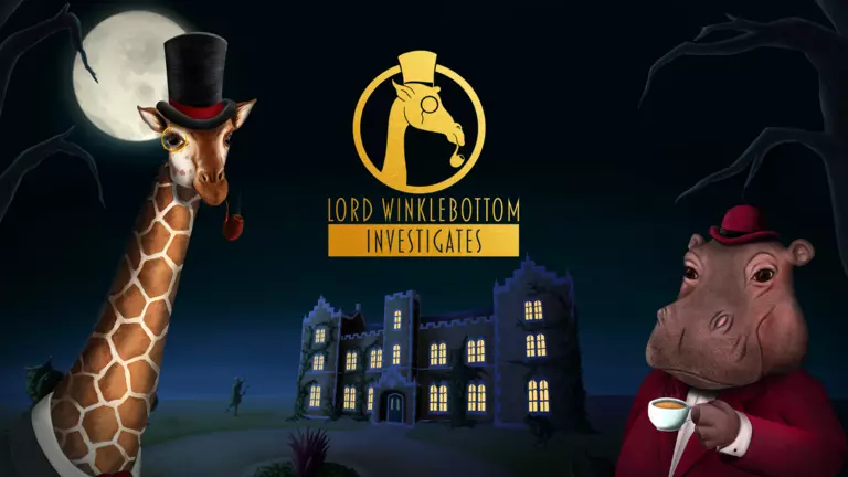 Lord Winklebottom Investigates game artwork featuring Lord Winklebottom and Dr Frumple