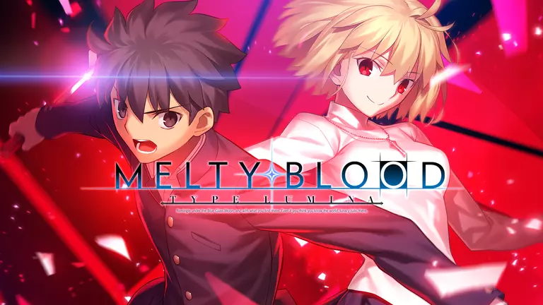 Melty Blood: Type Lumina game characters ready to fight.