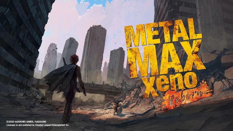 Metal Max Xeno: Reborn game art showing character and his dog walking through a destroyed city.
