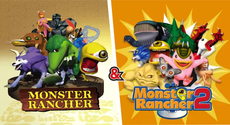 Monster Rancher 1 & 2 DX game characters.