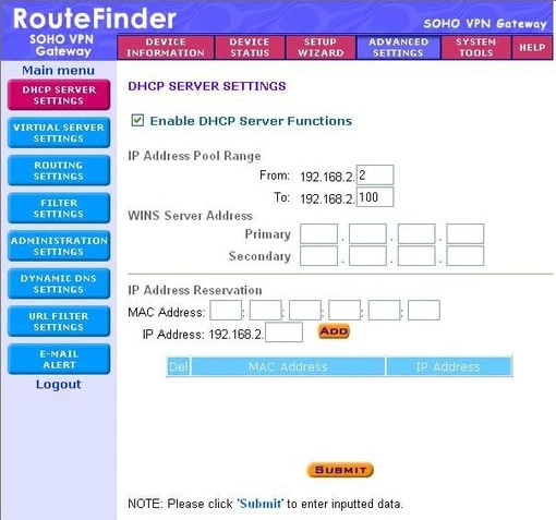 Multitech RouteFinder-RF560VPN