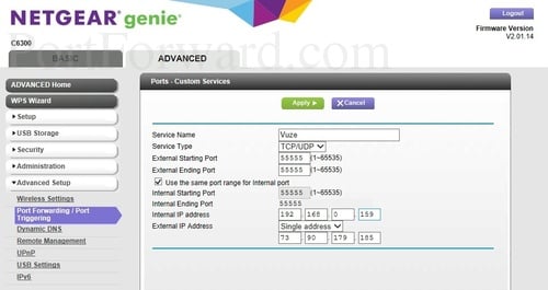 Open Ports on the Netgear C6300 Router