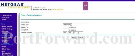 Netgear DGN2200 Screenshot 4