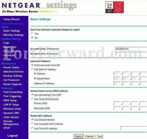 Netgear WGR614v4