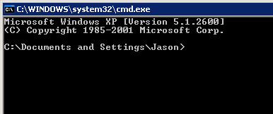 Windows XP command prompt