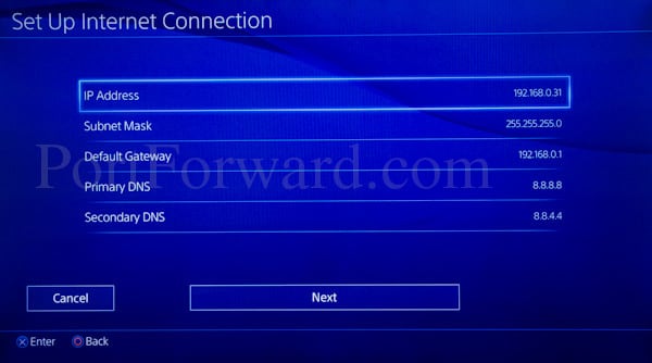 ps4 best lan settings