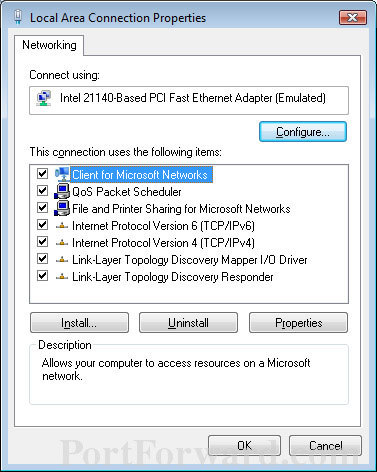 Ethernet Connection In Vista