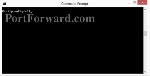 windows 8 command prompt to setup a static IP address