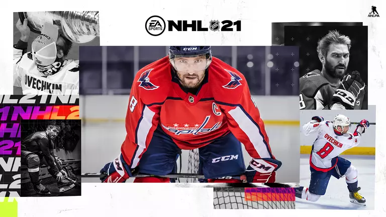 NHL 21 cover featuring Alexander Ovechkin
