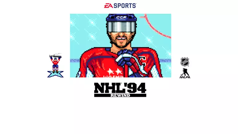 NHL '94 Rewind artwork featuring Alexander Ovechkin